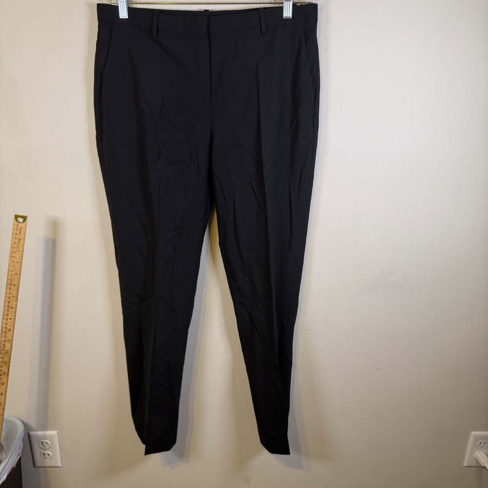 Theory Womens Dress Pants Treeca FL Classic Suit Wool Black Size 10